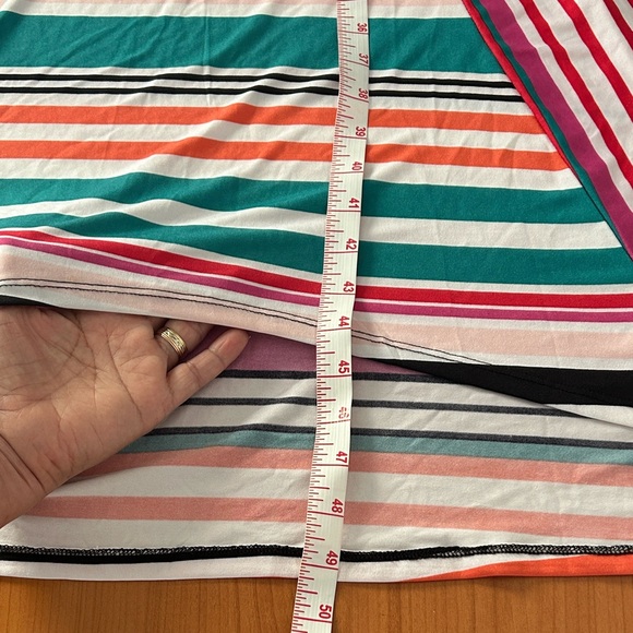 NWT JohnPaulRichard Colorful Striped High Low Dress - Picture 10 of 11